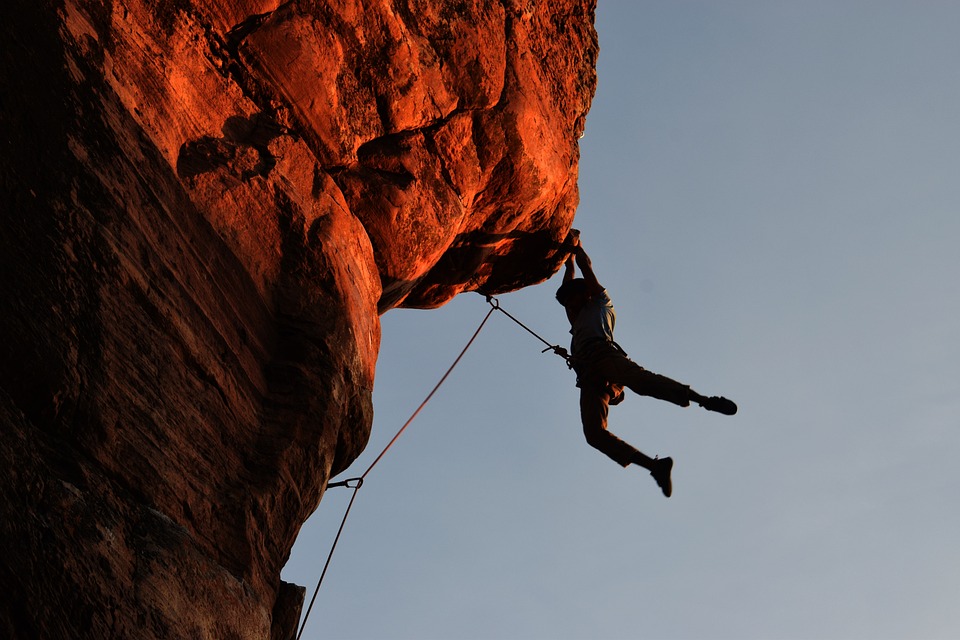 rock climbing